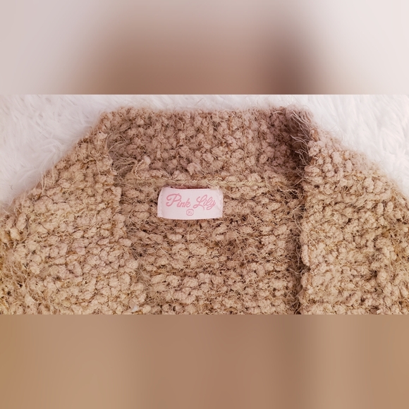 PINK LILY TEXTURED DUSTER CARDIGAN - Picture 7 of 11